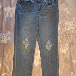 Signature by Levi Strauss Light Blue Distressed Women's Jeans
